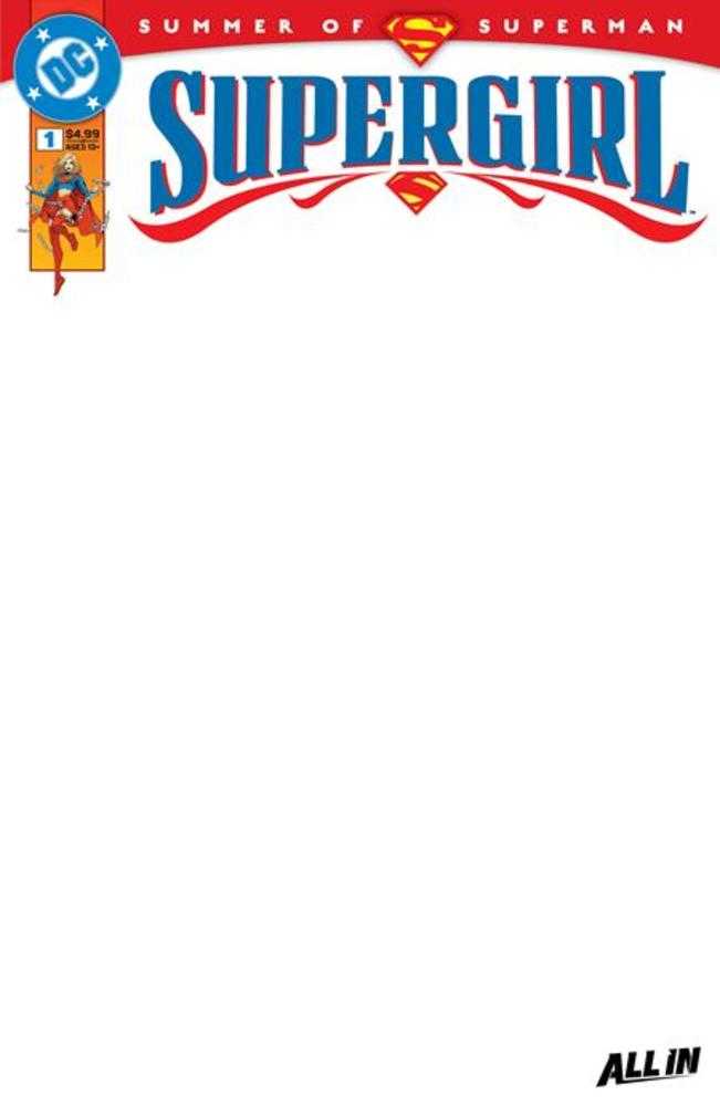 Supergirl #1 Cover E Blank Card Stock Variant