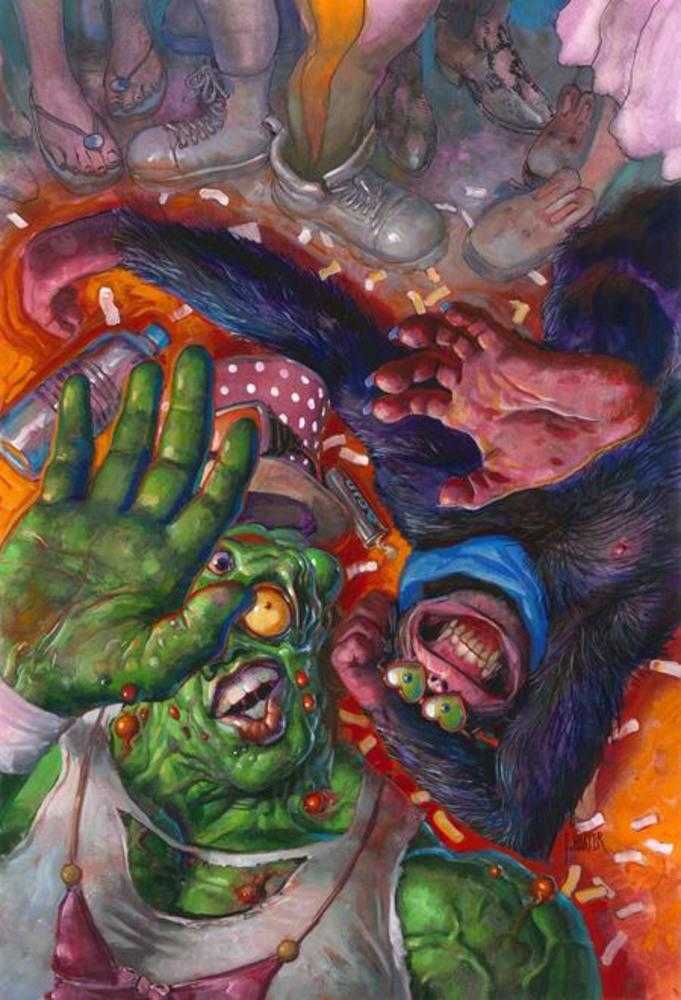 Toxie Team Up #3 (Of 5) Cover C Fred Harper Exclusive Trading Card By Greg Scott Variant (Mature)