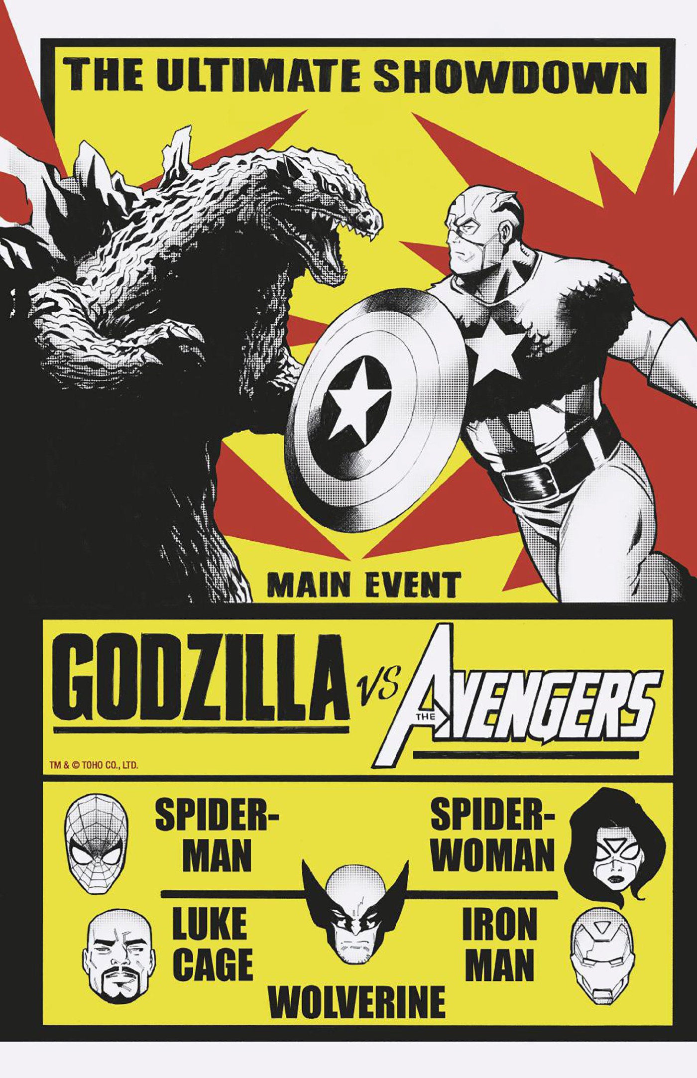 Godzilla vs. Avengers #1 Lee Garbett Versus Variant