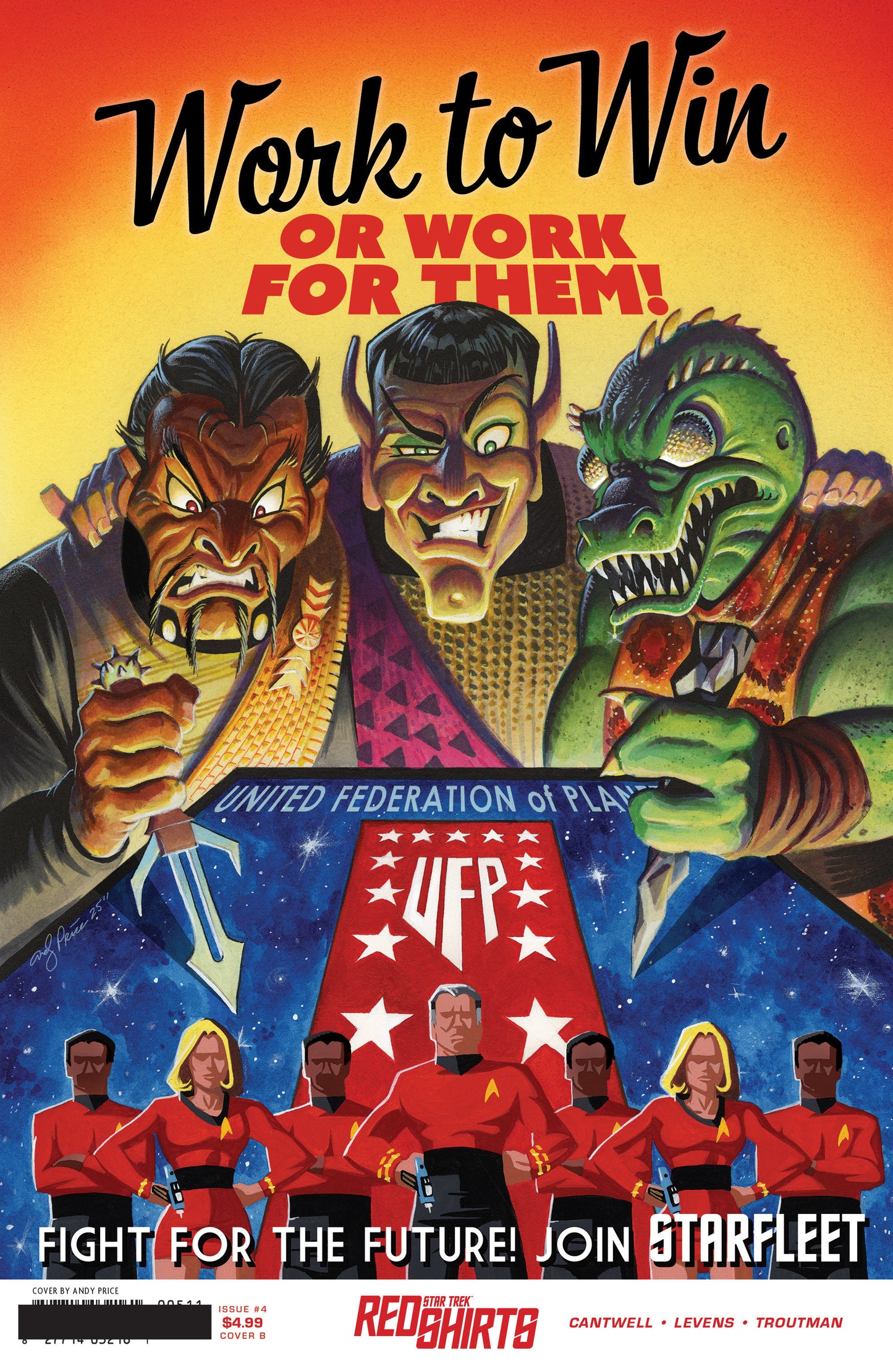 Star Trek: Red Shirts #4 Variant B (Price Federation Recruitment)