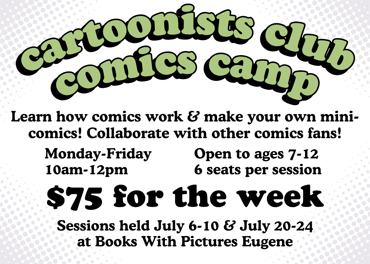 Cartoonists Club Comics Camp