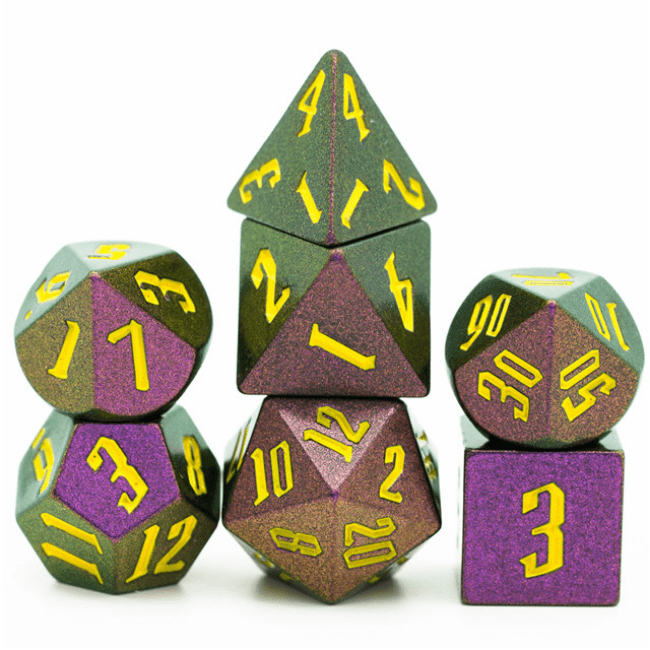 Jumbo Color-Shifting RPG Dice Set