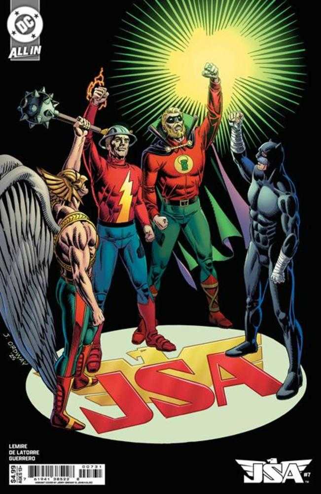 JSA #7 Cover C Jerry Ordway Card Stock Variant