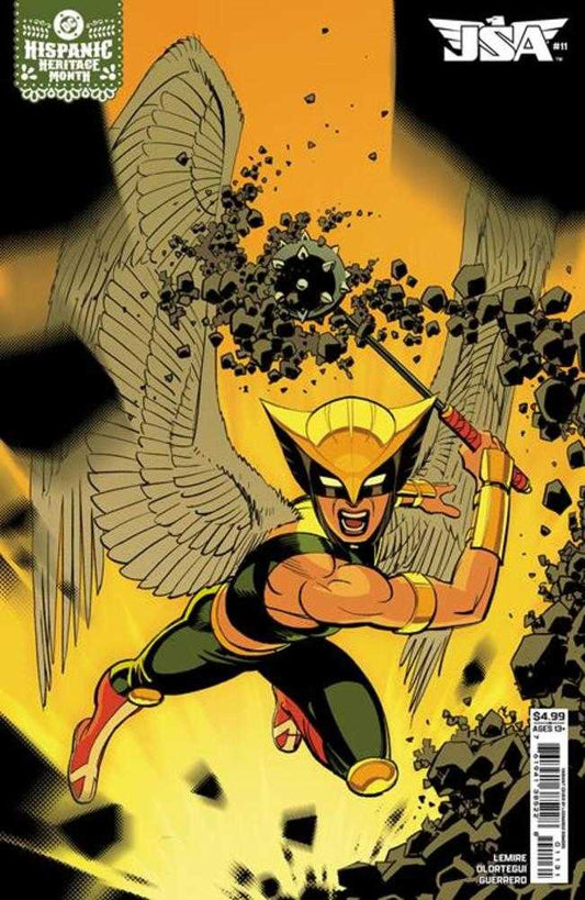 JSA #11 Cover C Leonardo Romero Hispanic Heritage Month Hawkgirl Card Stock Variant