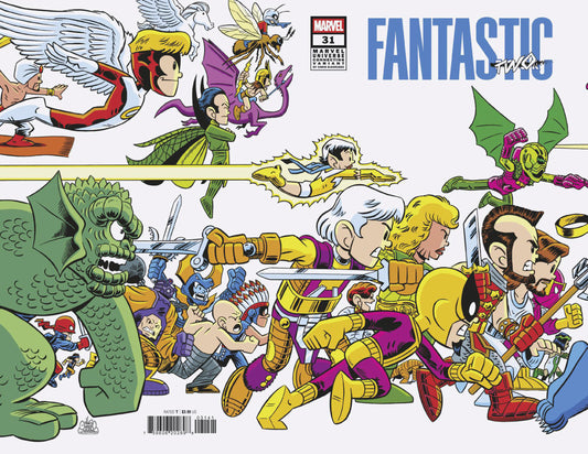 Fantastic Four #31 Chris Giarrusso Marvel Universe Connecting Wrap Variant A [Doom]