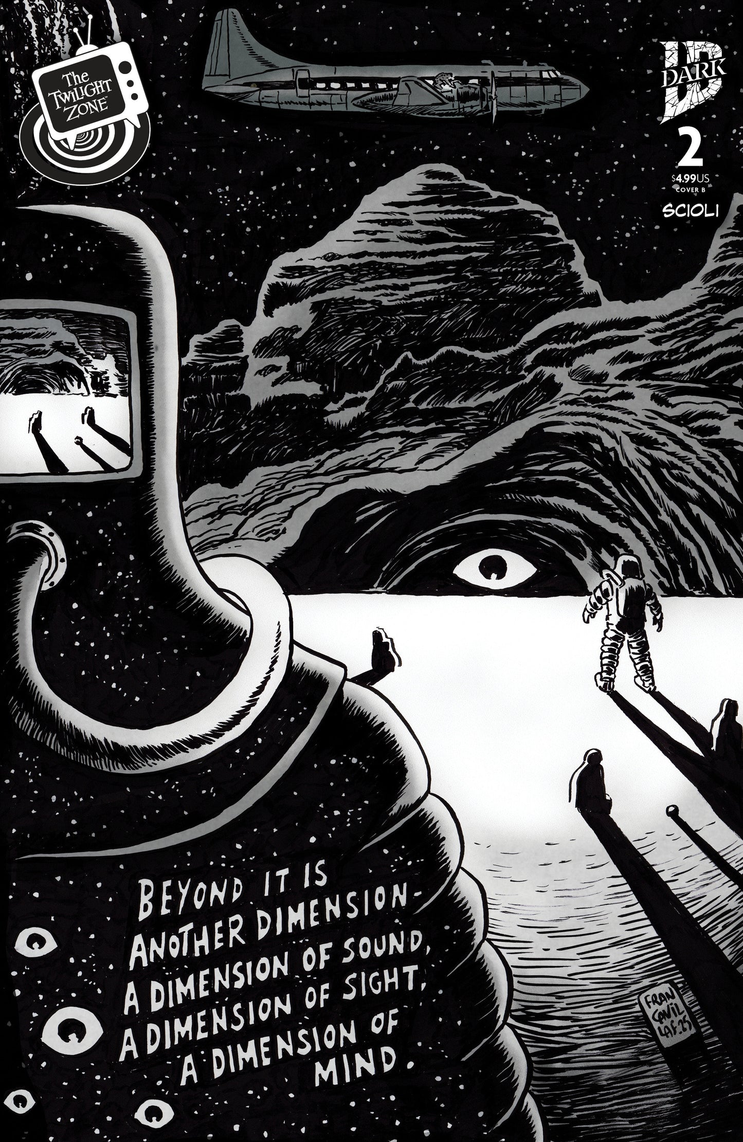 The Twilight Zone #2 Variant B (Francavilla Connecting Cover)