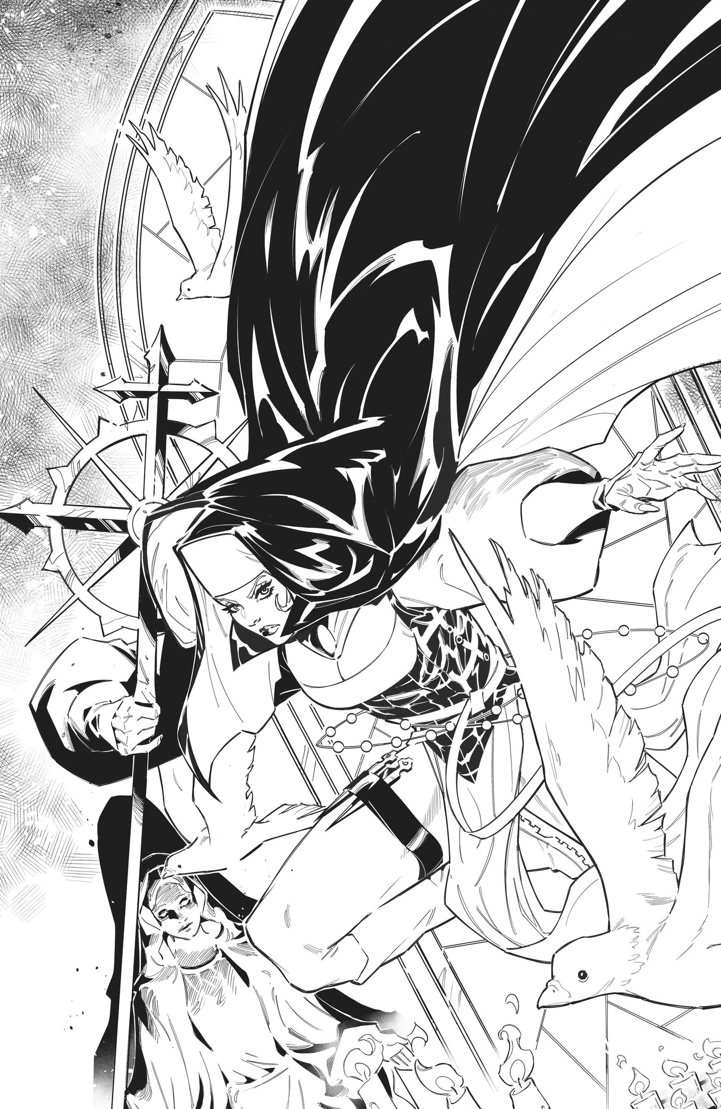 Marian Heretic #1 Zb 2nd Print (Full Art, Inks, Jaro)