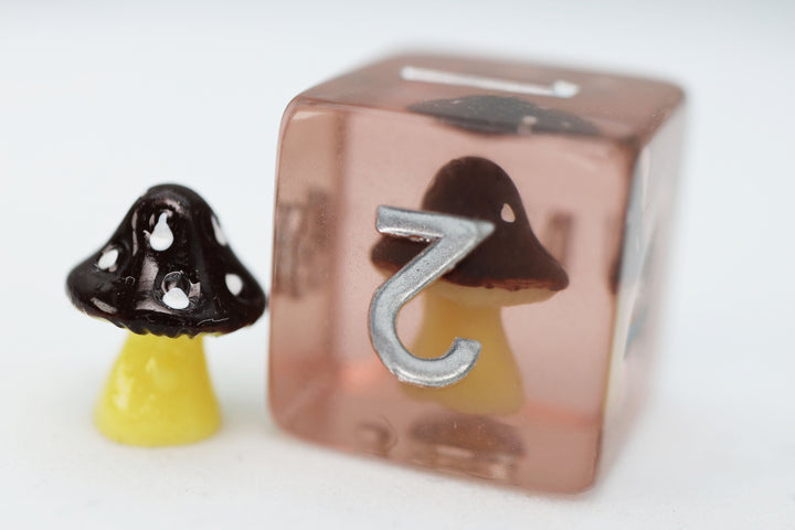 Coffee Mushroom RPG Dice