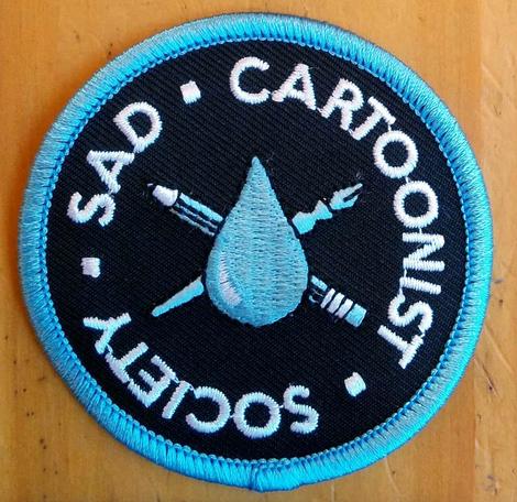 Embroidered Patch: Sad Cartoonist Society by Meg Has Issues