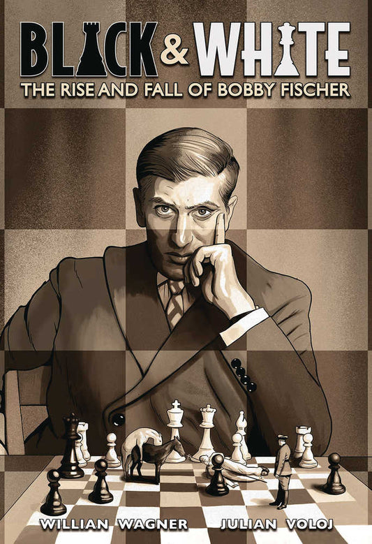 Black & White Rise & Fall Of Bobby Fischer Graphic Novel
