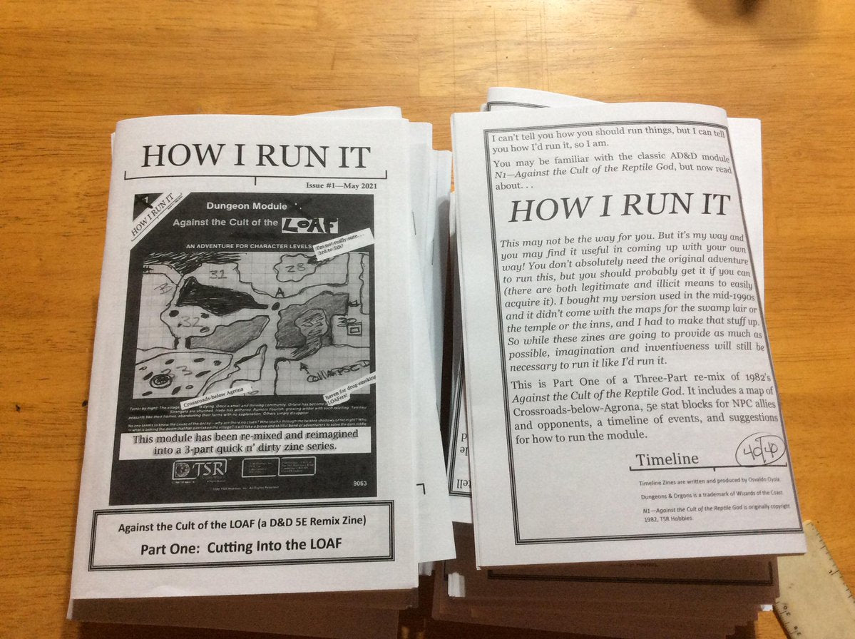 HOW I RUN IT Zine by Osvaldo Oyola