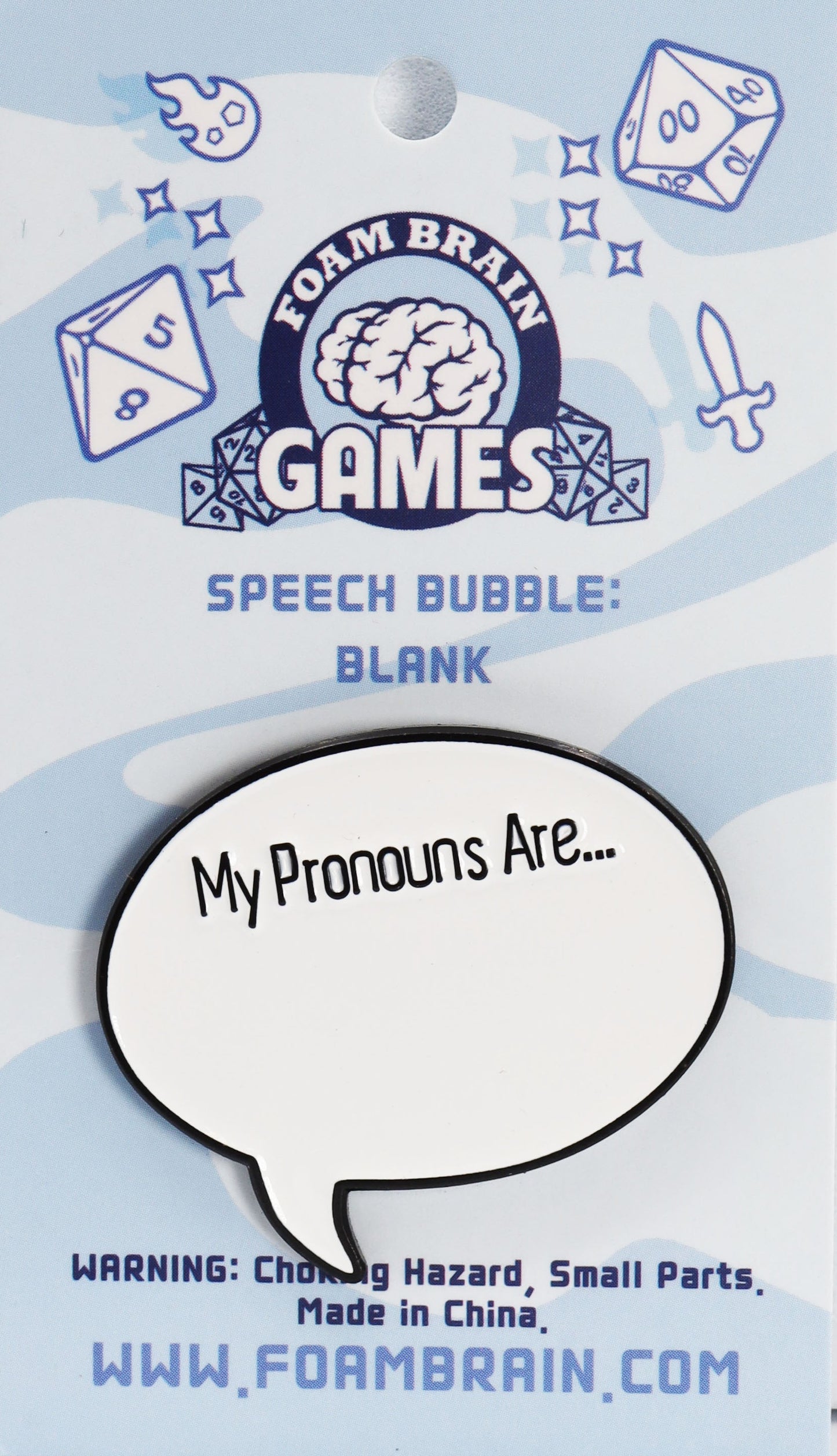 Speech Bubble Pronoun Pins