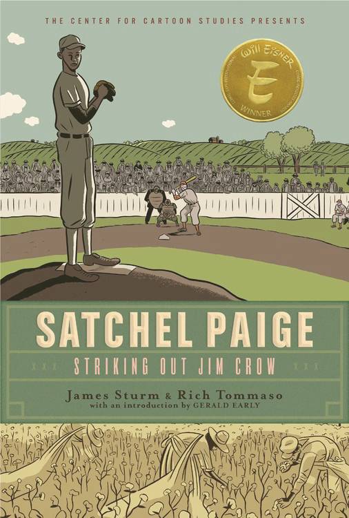 SATCHEL PAIGE STRIKING OUT JIM CROW GN