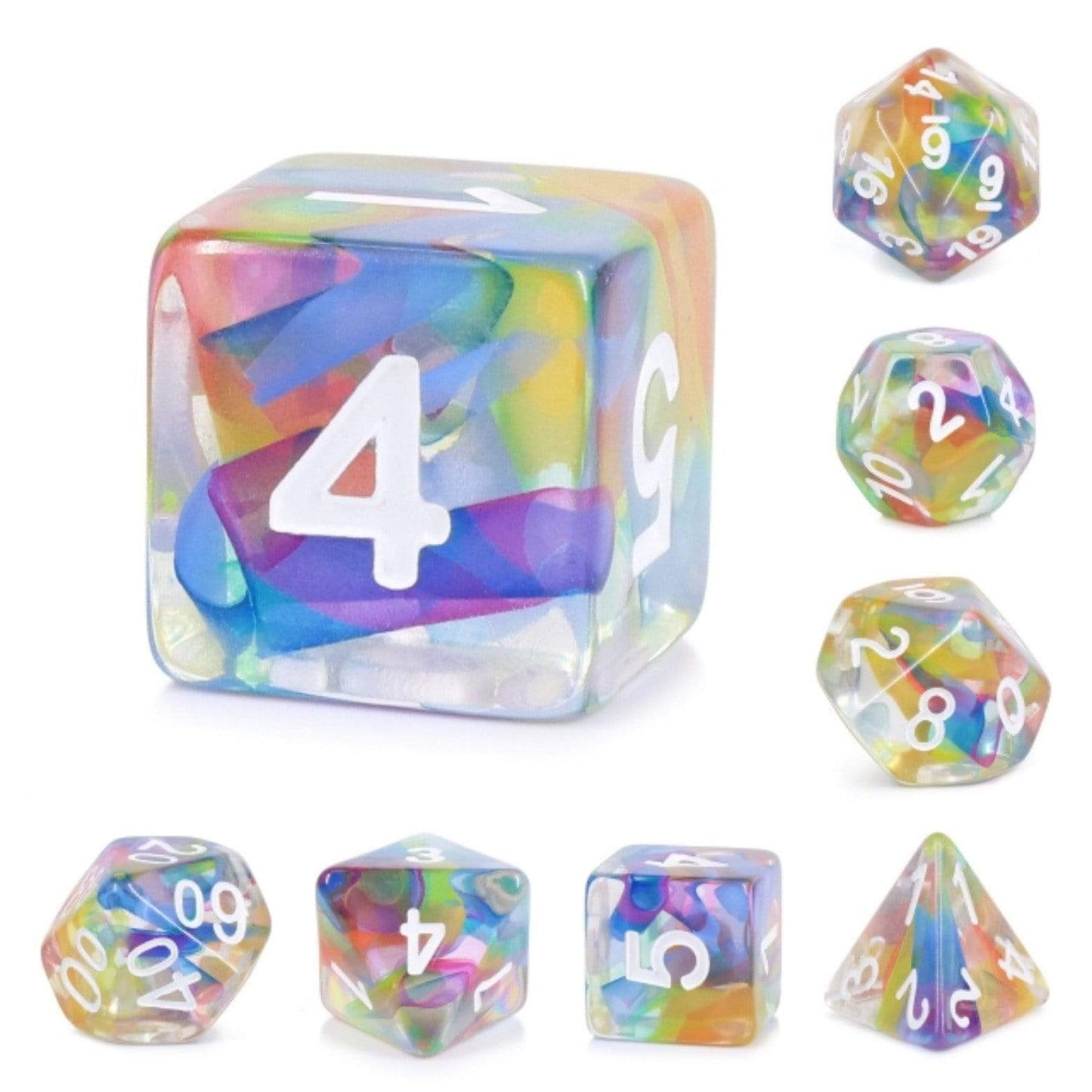 Rainbow Ribbon Dice