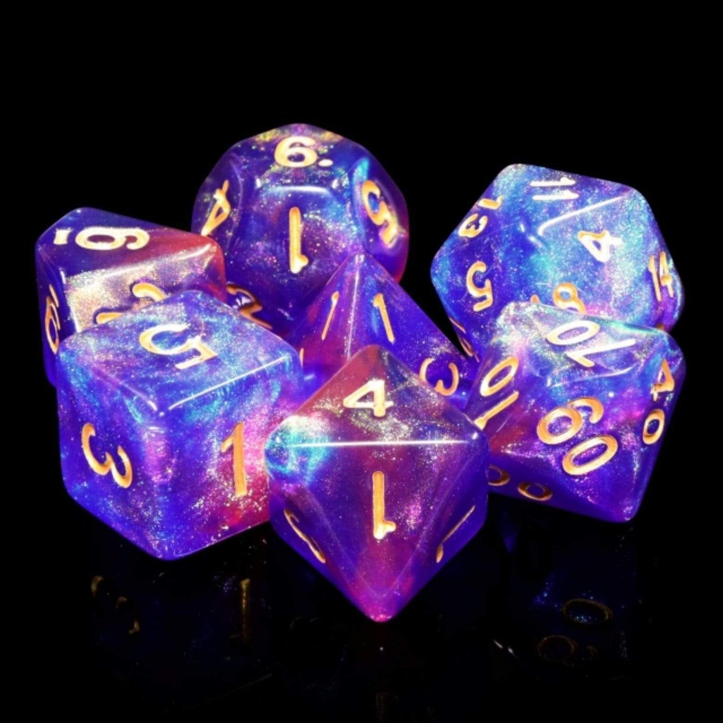 Blue Enchantress RPG Dice