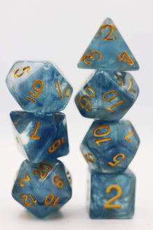 Blue Jade RPG Dice Set